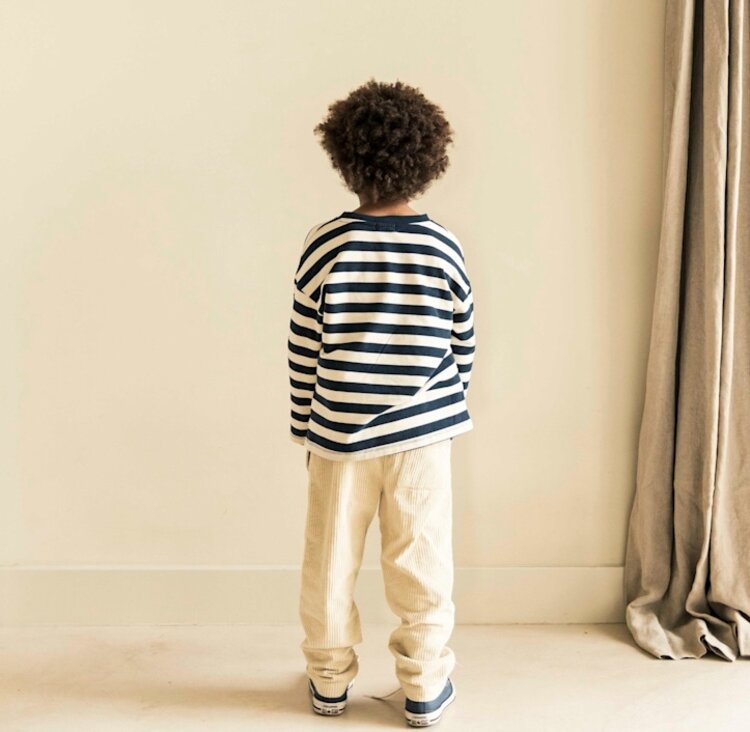 Jenest Moos Oversized Ls T-shirt - Stripe