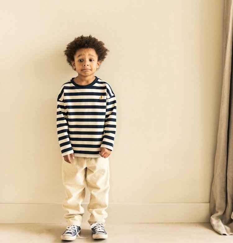 Jenest Moos Oversized Ls T-shirt - Stripe