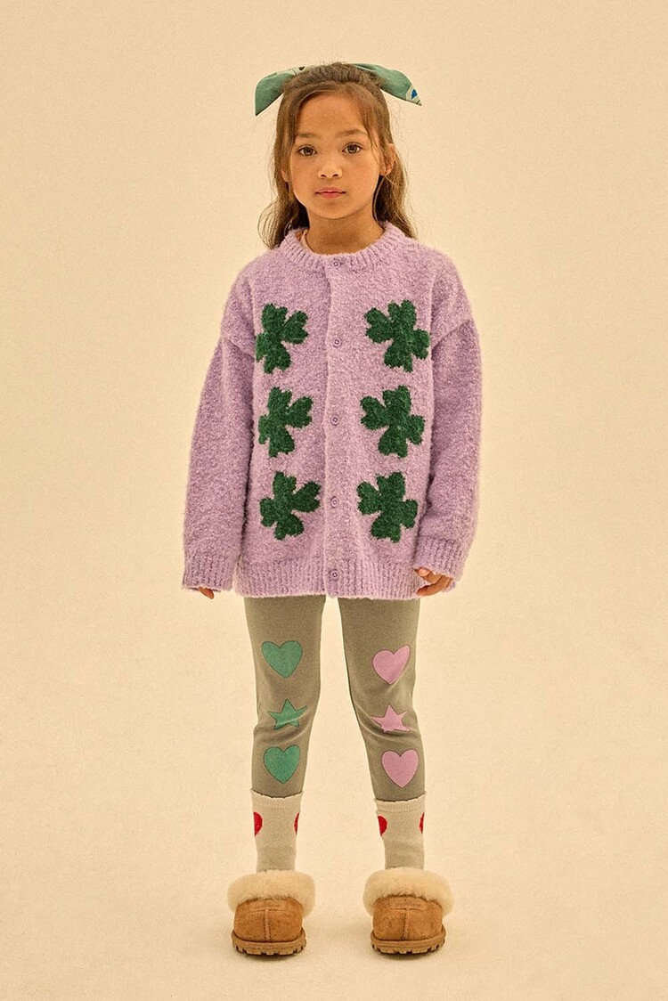 Jelly Mallow Lucky Clover Cardigan