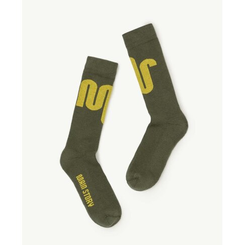 Main Story UK Sock - Green Olive Knit