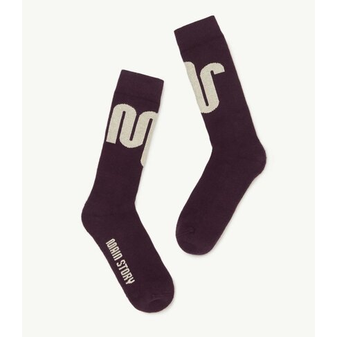 Main Story UK Sock - Burgundy Knit