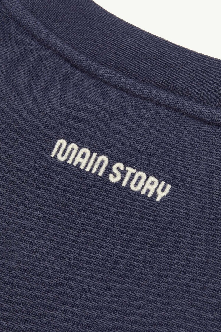 Main Story UK Bubble Sweatshirt - Graystone Blue Fleece