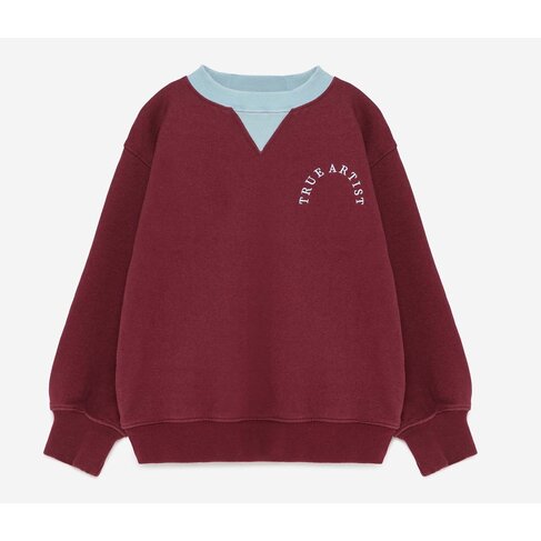 True Artist Sweatshirt no09 Burgundy Red