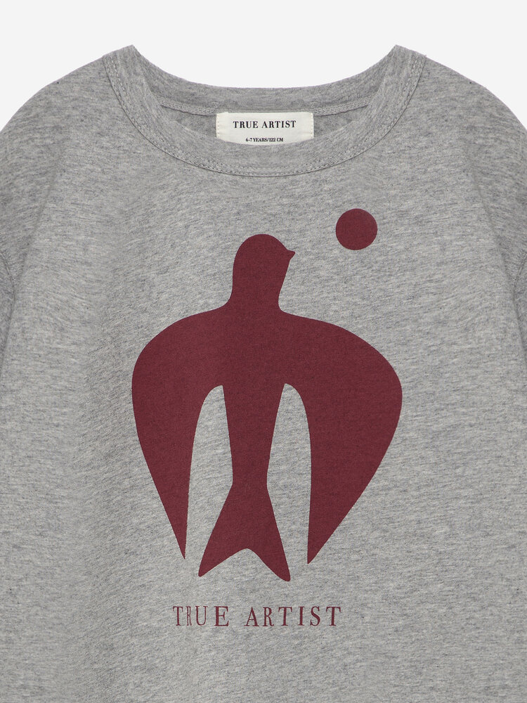 True Artist  T-shirt no05 Melange Grey