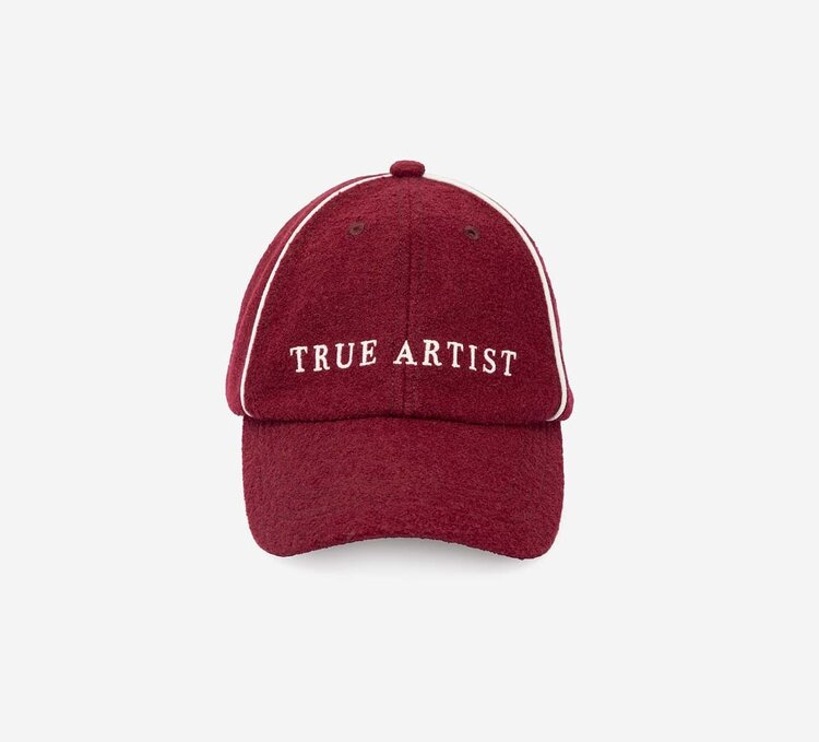 True Artist Cap no01 Burgundy Red