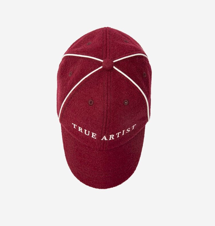 True Artist Cap no01 Burgundy Red
