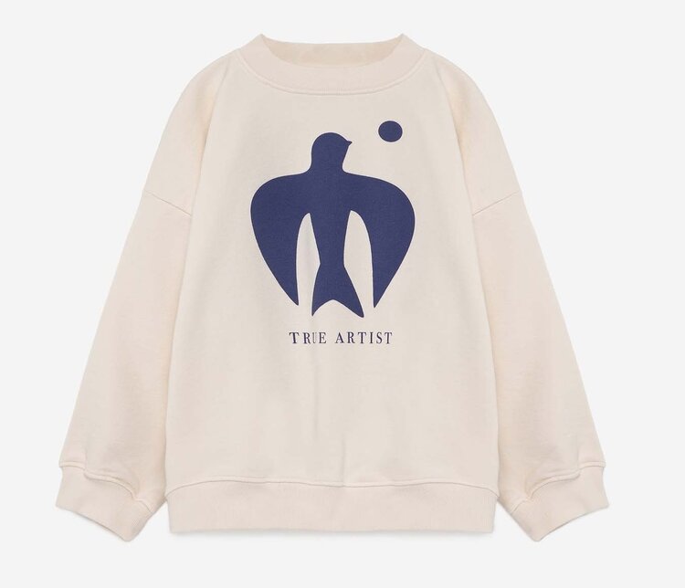 True Artist Sweatshirt no07 Ivory White