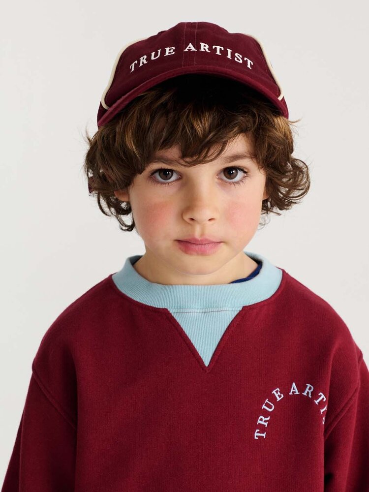 True Artist Sweatshirt no09 Burgundy Red