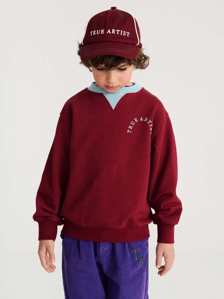 True Artist Cap no01 Burgundy Red