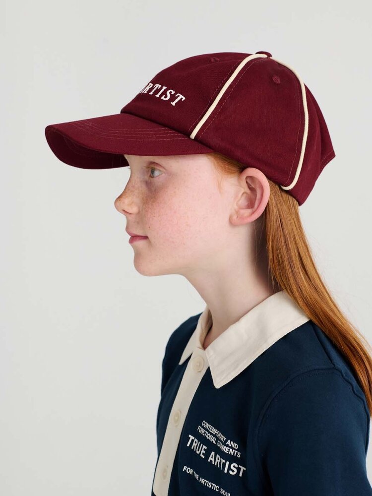 True Artist Cap no01 Burgundy Red