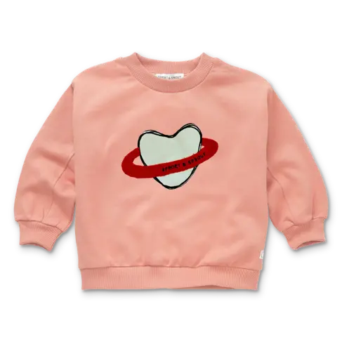 Sproet & Sprout Sweatshirt Heart Saturn