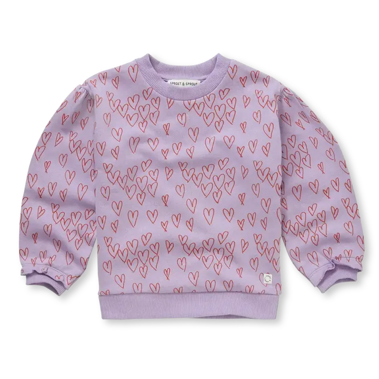 Sproet & Sprout Sweatshirt Hearts Print