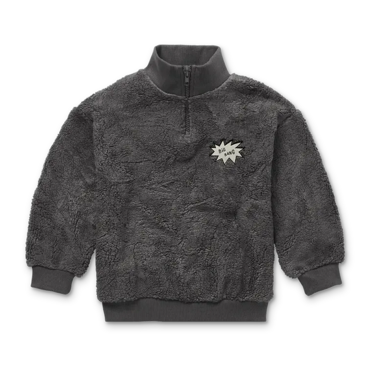 Sproet & Sprout Teddy Anorak Sweatshirt Washed Black