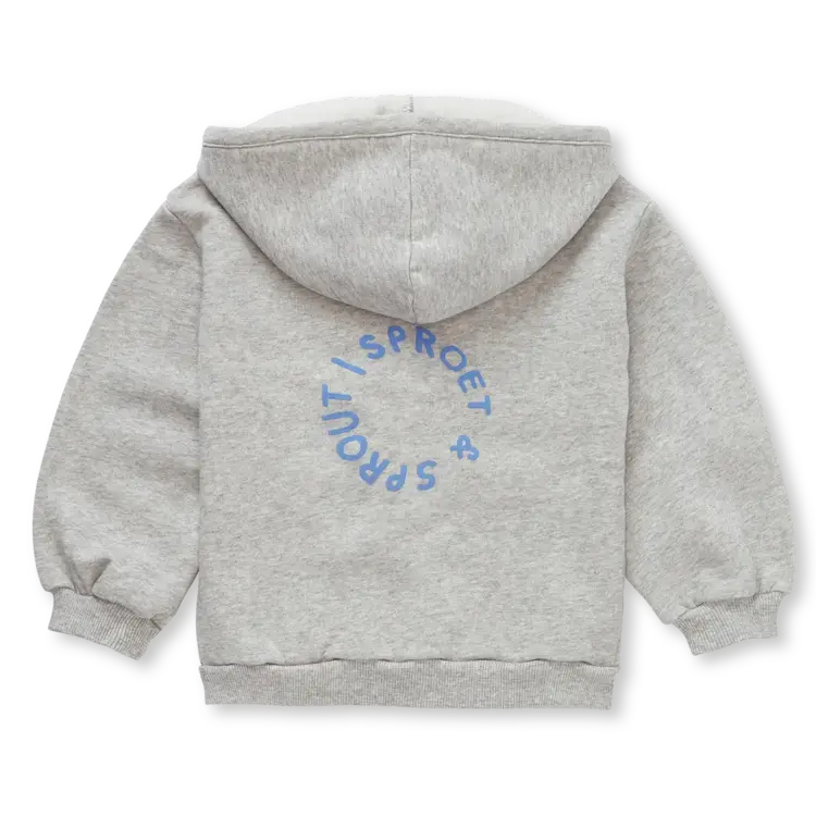 Sproet & Sprout Hooded Cardigan Freckle Gray Melee