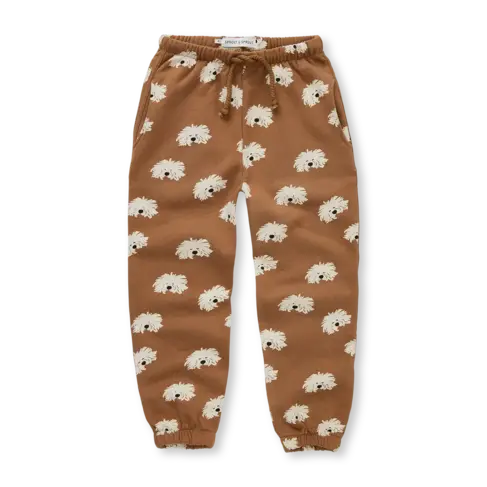 Sproet & Sprout Sweatpants Moustache Dog Print