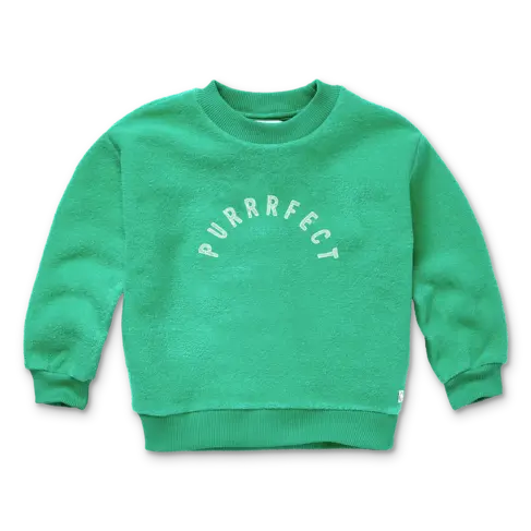 Sproet & Sprout Sweatshirt Purrrfect Vivid Green
