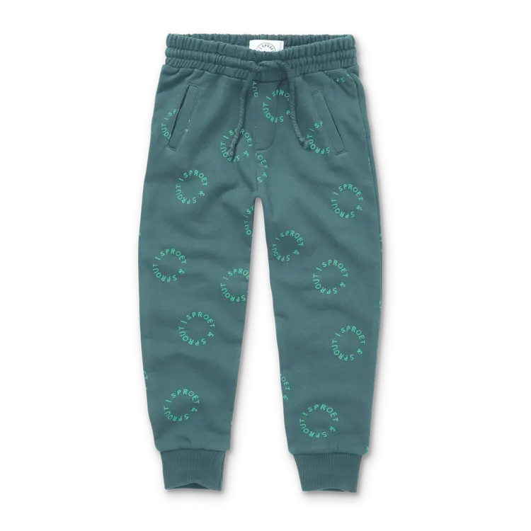 Sproet & Sprout Sweatpants Shady Green Sproet Print