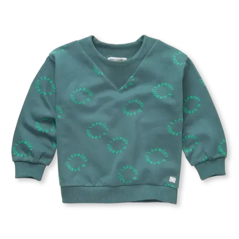 Sproet & Sprout Sweatshirt Rib Neck Freckle Print