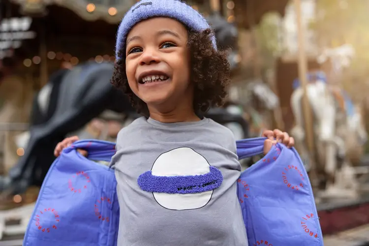 Sproet & Sprout T-shirt Saturn Stone Grey