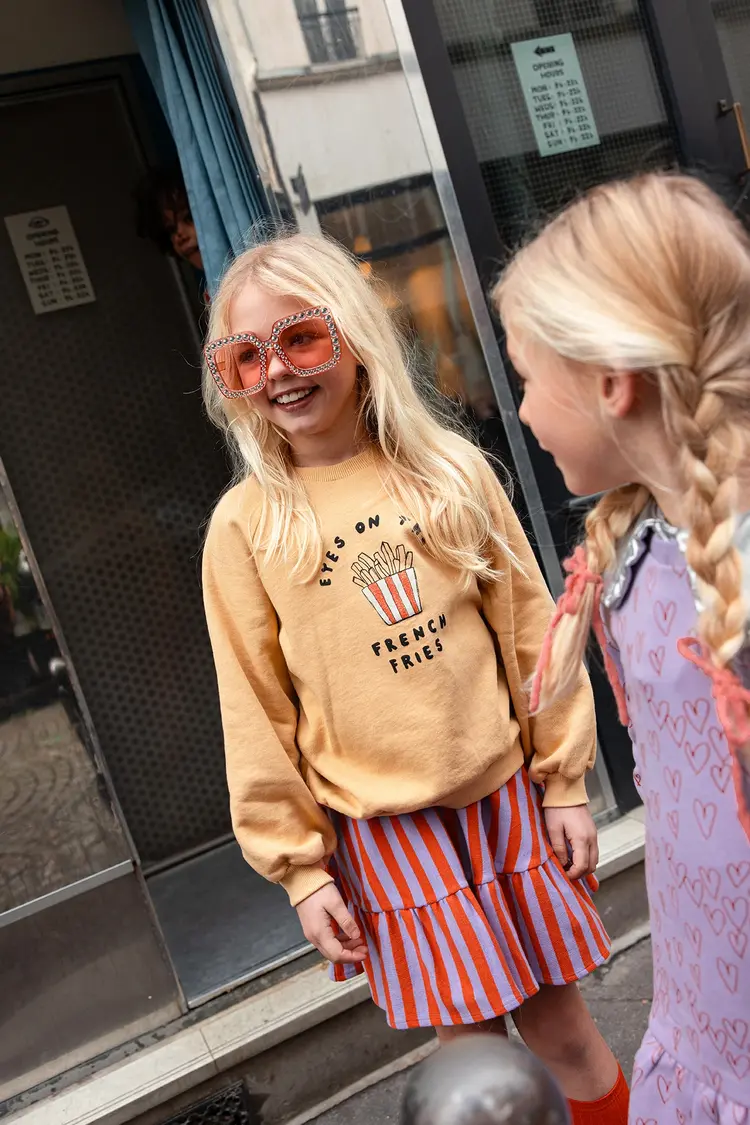 Sproet & Sprout Smock Skirt Stripe Lavender