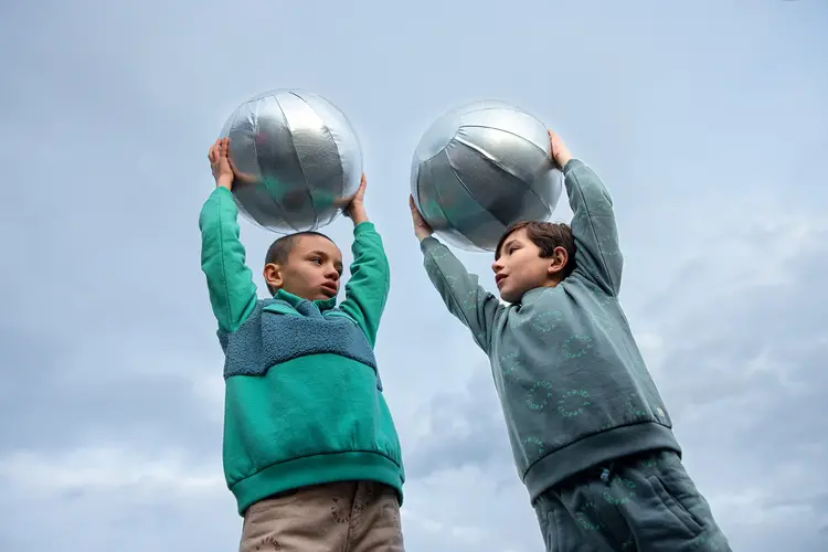 Sproet & Sprout Sweatpants Shady Green Freckle Print
