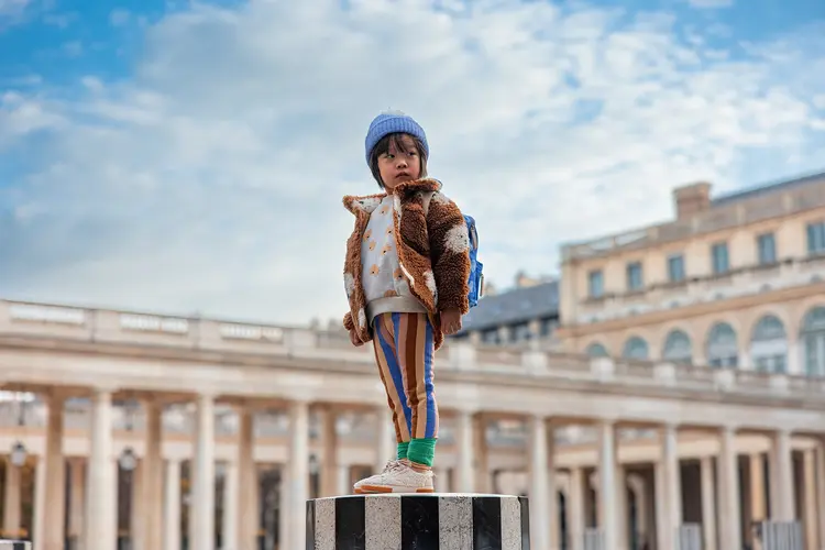 Sproet & Sprout Winter Legging Multi Clr Stripe - Sand