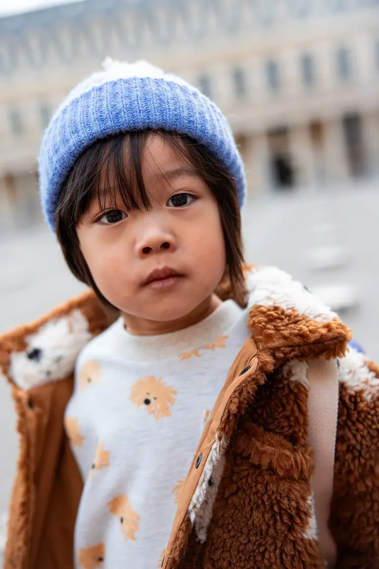 Sproet & Sprout Sweatshirt Mustache Dog Print