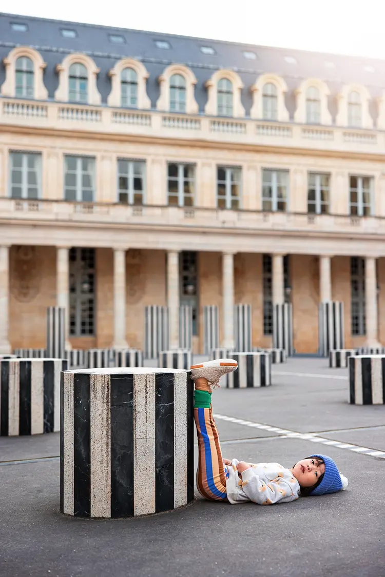 Sproet & Sprout Sweatshirt Mustache Dog Print