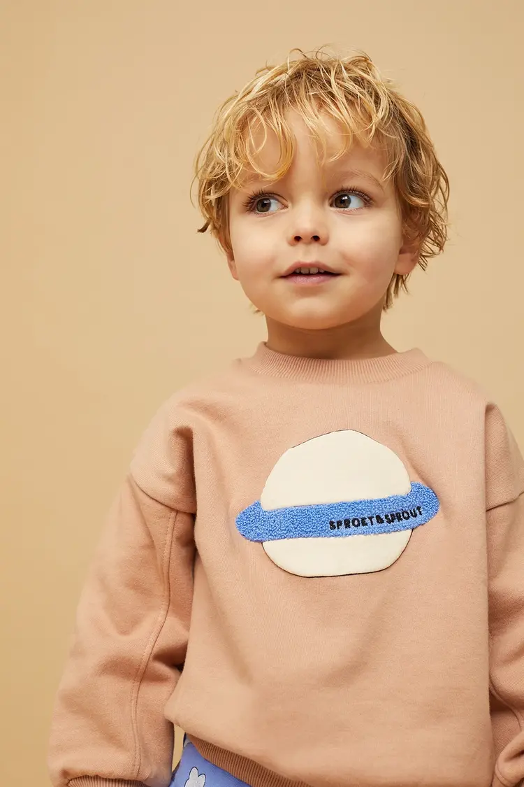 Sproet & Sprout Sweatshirt Saturn Praline