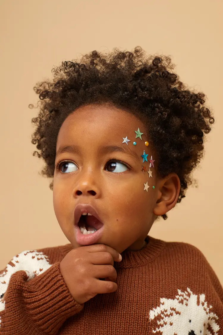 Sproet & Sprout Sweater Intarsia Dogs Mocca