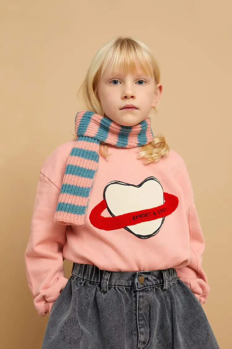 Sproet & Sprout Sweatshirt Heart Saturn