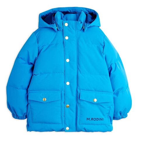 Mini Rodini Solid heavy puffer - Blue