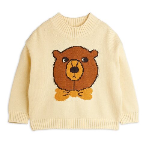 Mini Rodini Bear intarsia knit sweater