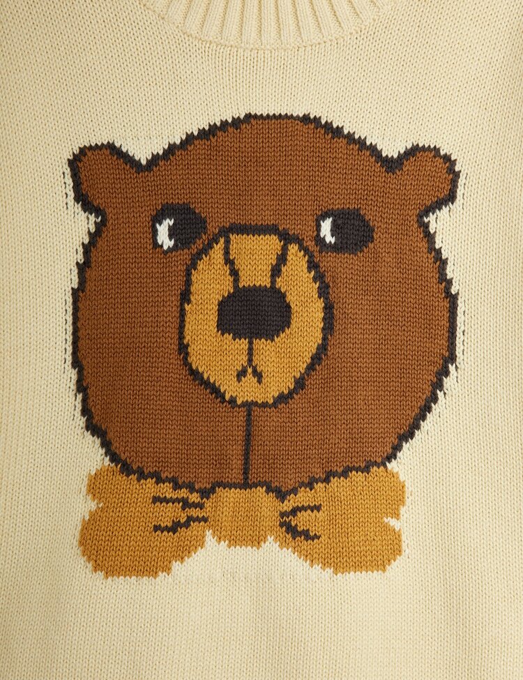 Mini Rodini Bear intarsia knit sweater