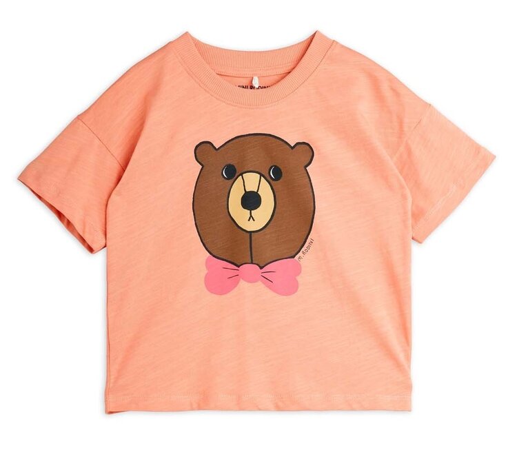 Mini Rodini Bear sp ss tee - Pink