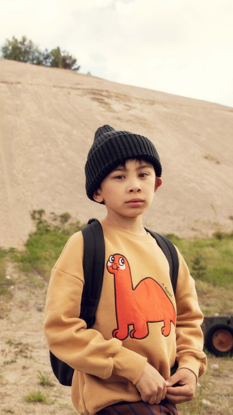 Mini Rodini Dino application red sweatshirt