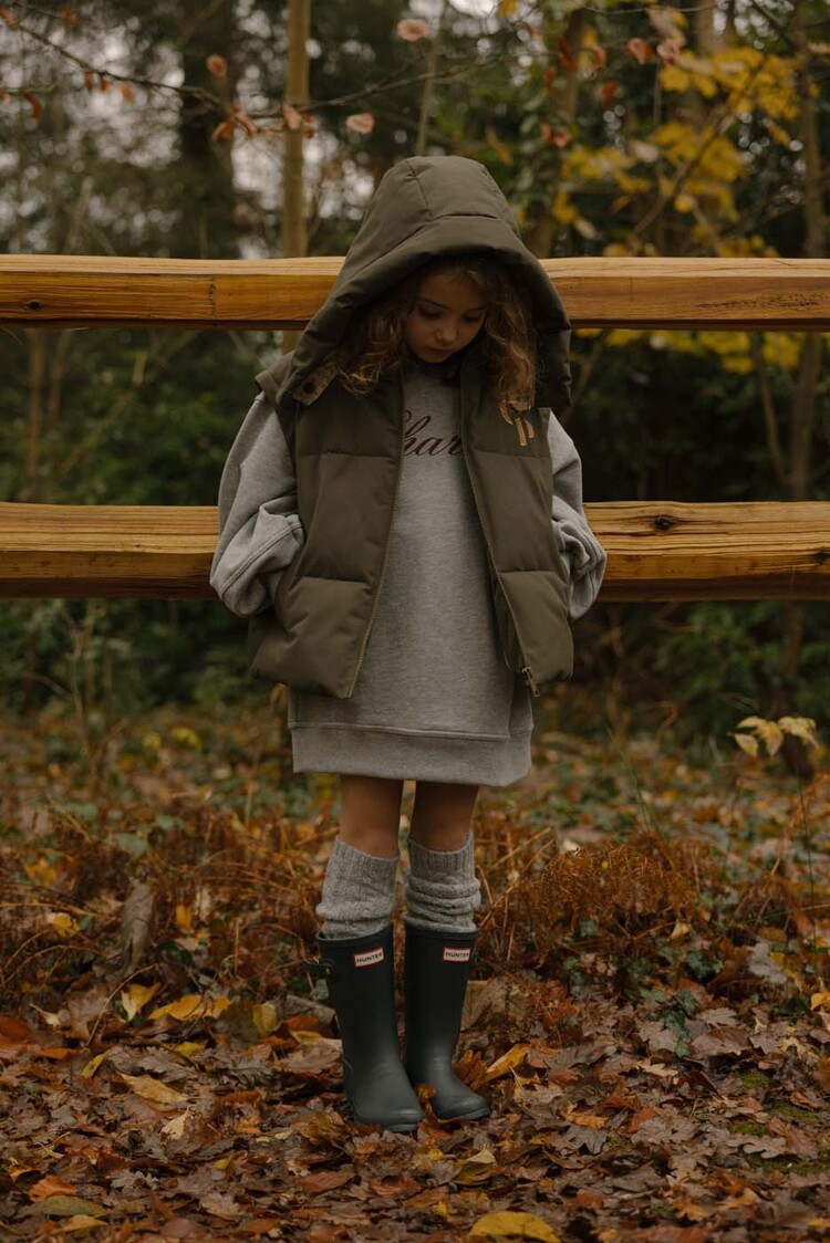 Charlie Petite Nada Sweater Dress - Grey Melange