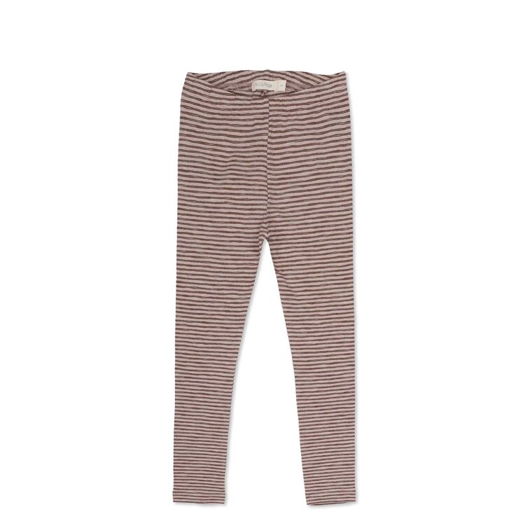 Phil & Phae Leggings stripes - chocolate stripes