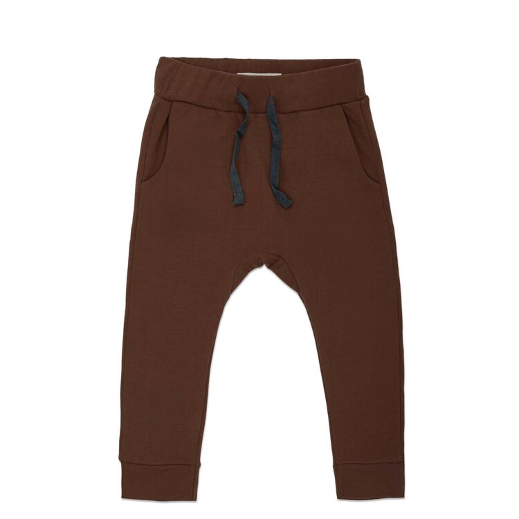 Phil & Phae Drop crotch sweat pants - chocolate