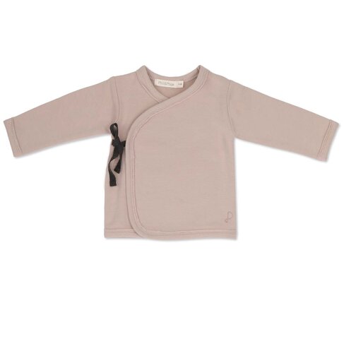Phil & Phae Cross-over baby cardigan - Faded dust