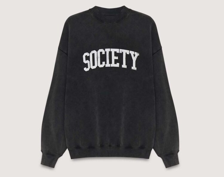 The New Society Society Teen Sweatshirt - Galactic Gray Melange