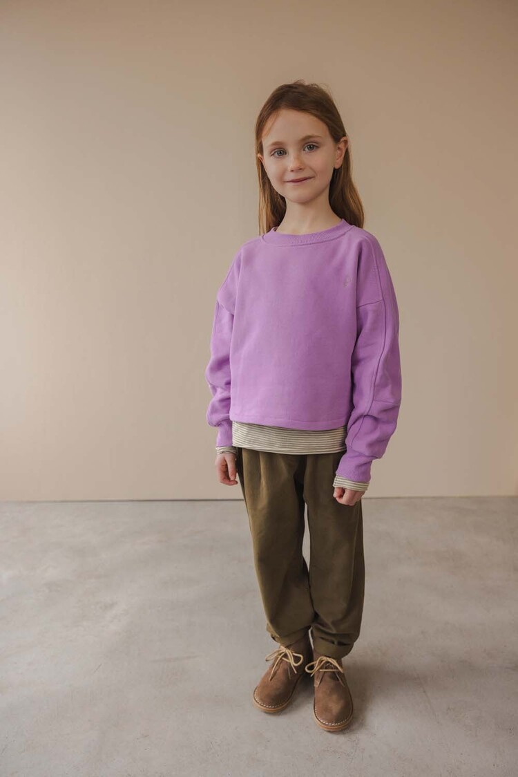 Phil & Phae Chunky semi-cropped sweater - bright lilac