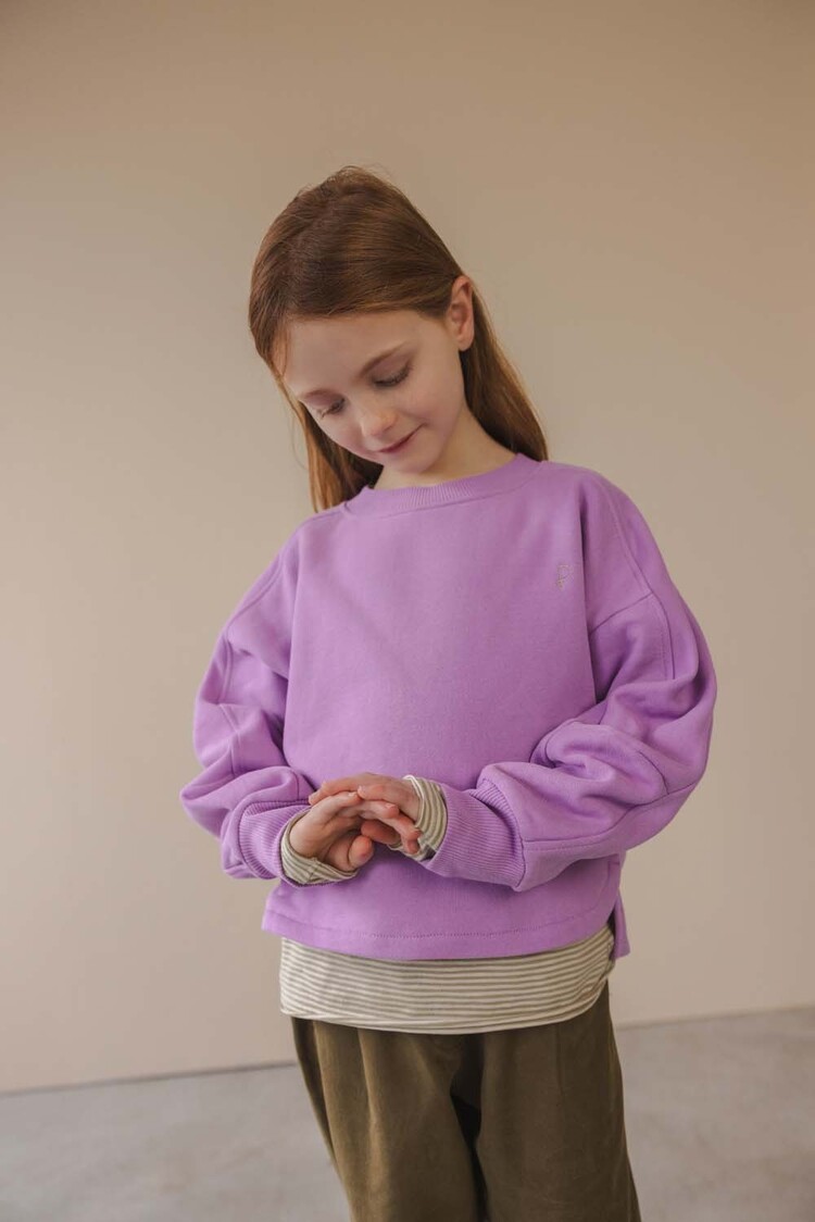 Phil & Phae Chunky semi-cropped sweater - bright lilac