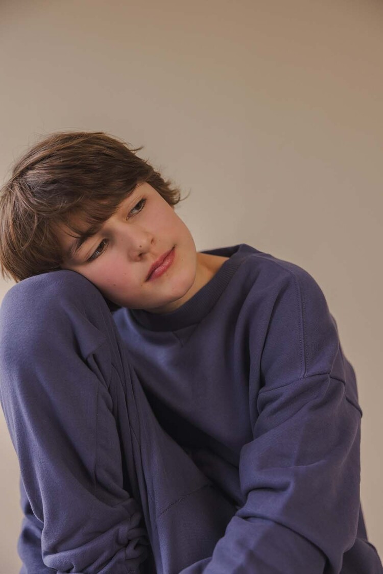 Phil & Phae Chunky sweater - dusk blue