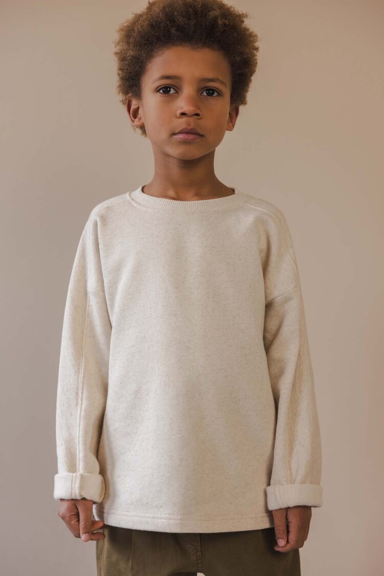 Phil & Phae Loose sweater l/s linen-blend - natural