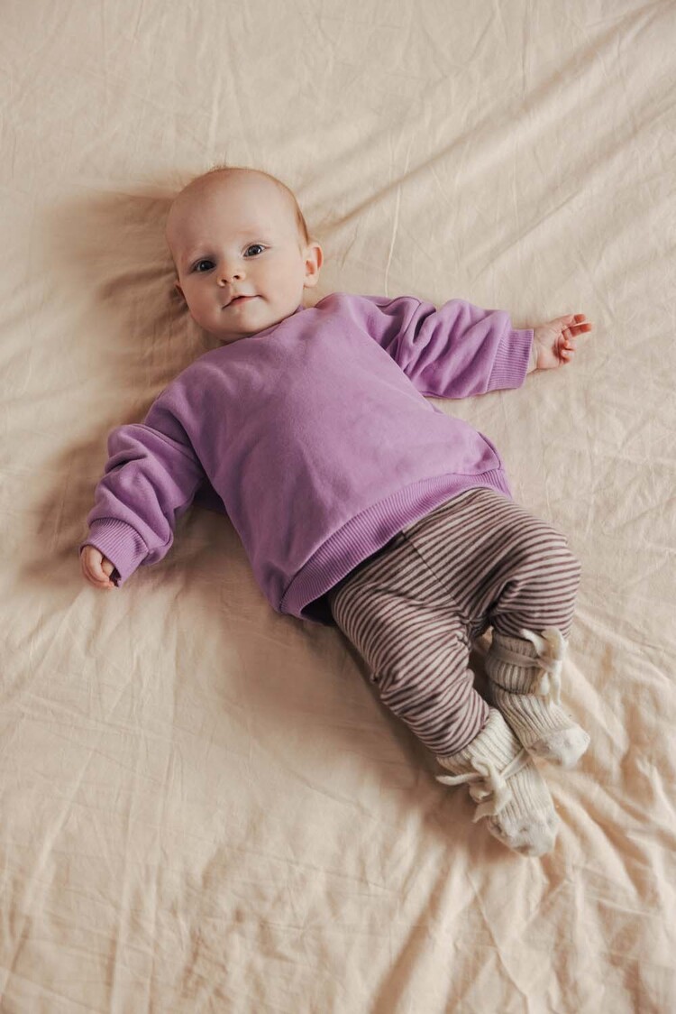 Phil & Phae Chunky baby sweater - bright lilac