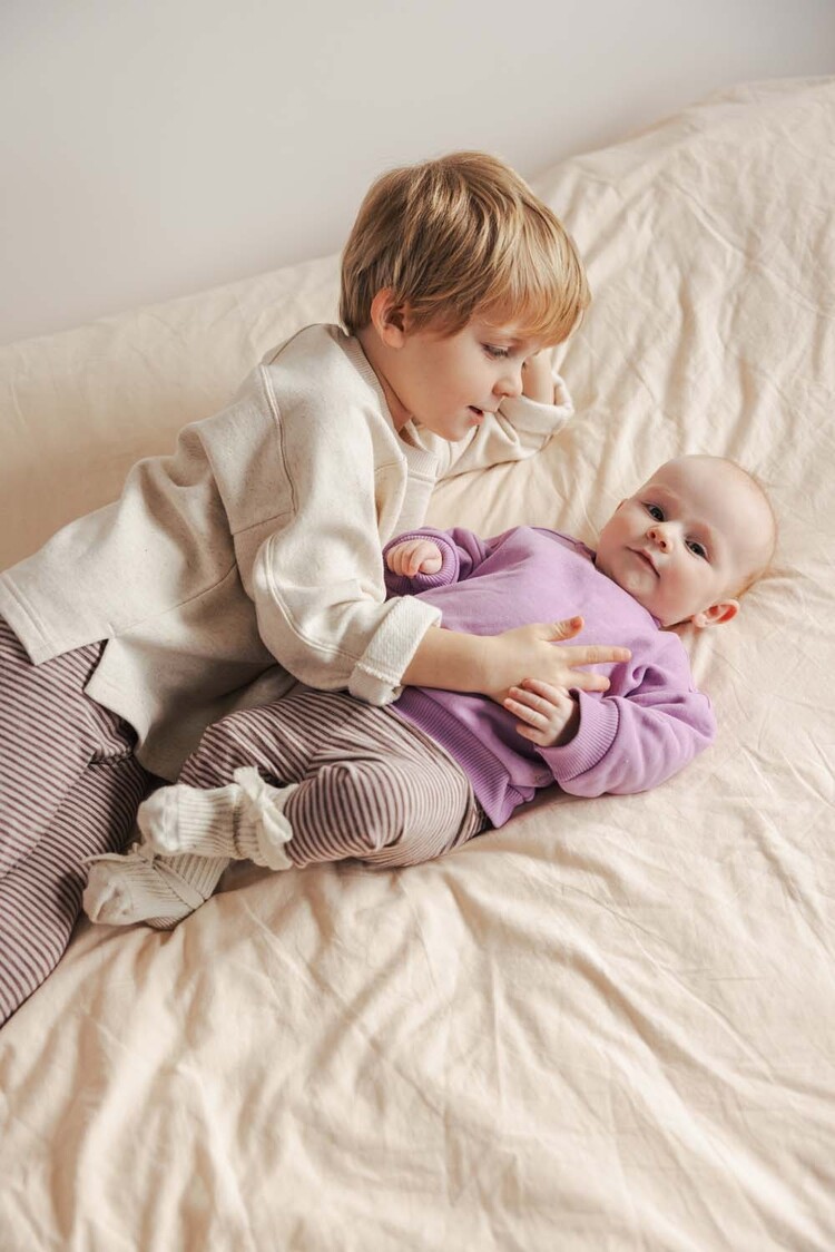 Phil & Phae Chunky baby sweater - bright lilac