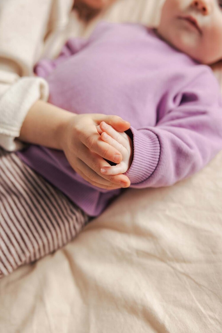 Phil & Phae Chunky baby sweater - bright lilac