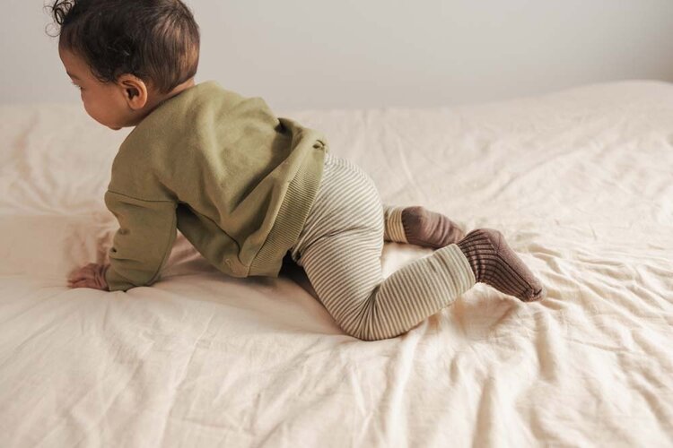 Phil & Phae Chunky baby sweater - soft moss