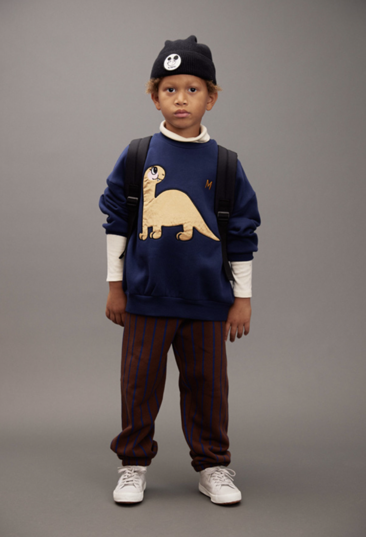 Mini Rodini Dino application blue sweatshirt